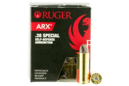 Ruger Ammo 38Spl 77Gr Arx Self Defense Brass 20/10 38ARXRUG20 -