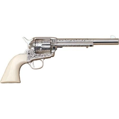 Cimarron Teddy Roosevelt 45 Colt,7." Barrel, Engraved, Ivory Grips, 6rd