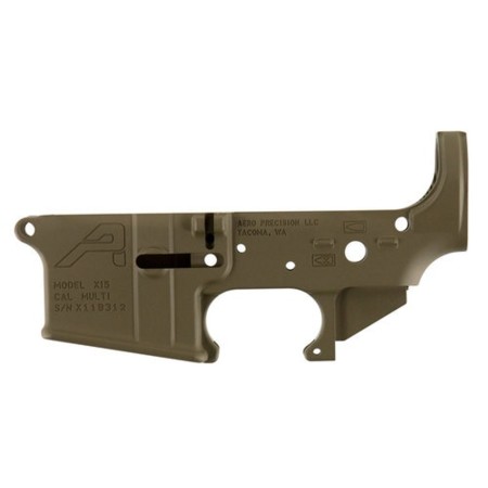 Aero Precision APAR501302C Gen 2 Stripped Lower Receiver Multi-Caliber Flat Dark Earth