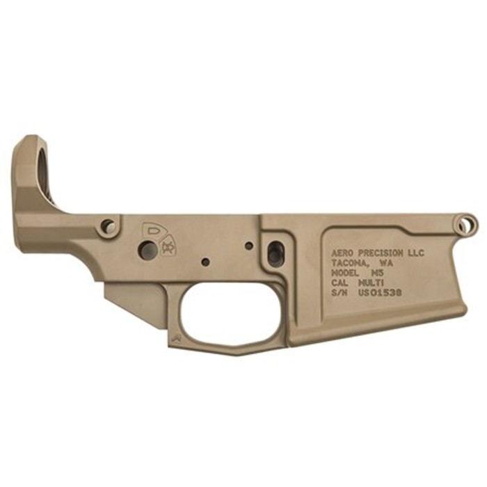 Aero Precision APAR308005C M5 Stripped Lower Receiver AR-10 Multi-Caliber Flat Dark Earth Cerakote