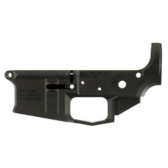 Aero Precision M4E1 AR-15  Multi-Cal Stripped Lower Receiver, Black