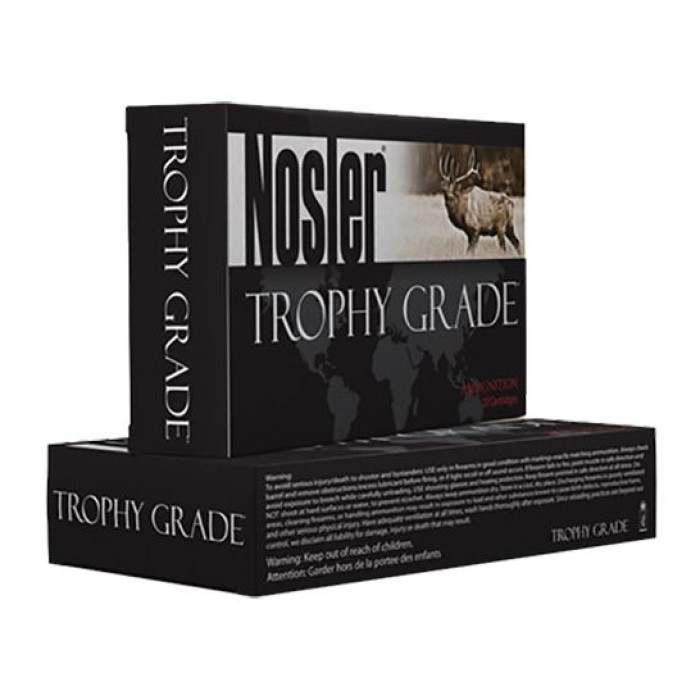 Nosler Trophy Grade 338 Win Mag 250 grain AccuBond Rifle Ammo, 20/Box - 60086