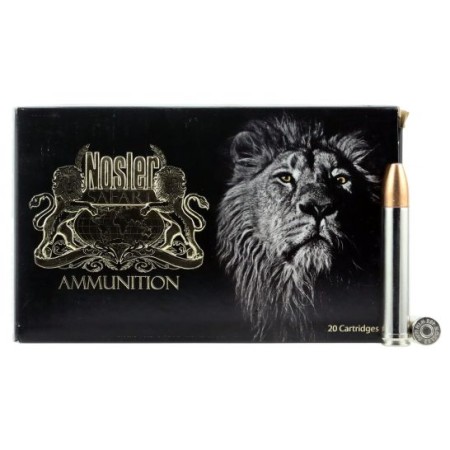 Nosler Safari 458 Win Mag 500 grain Partition Rifle Ammo, 20/Box - 40624