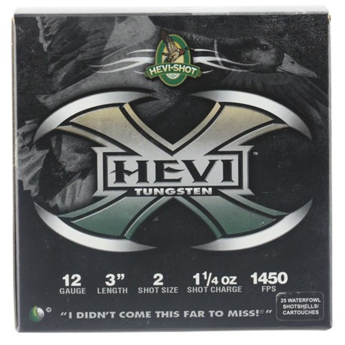 HEVI-Shot Hevi-X Waterfowl 12 Ga, 3", 1-1/4oz, 2 Shot, 25rd/Box