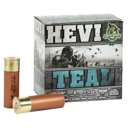 Hevishot Hevi-Teal 12 GA, 3in. 1-1/4oz. #5 Shot - 25 Rounds [MPN: 60005]