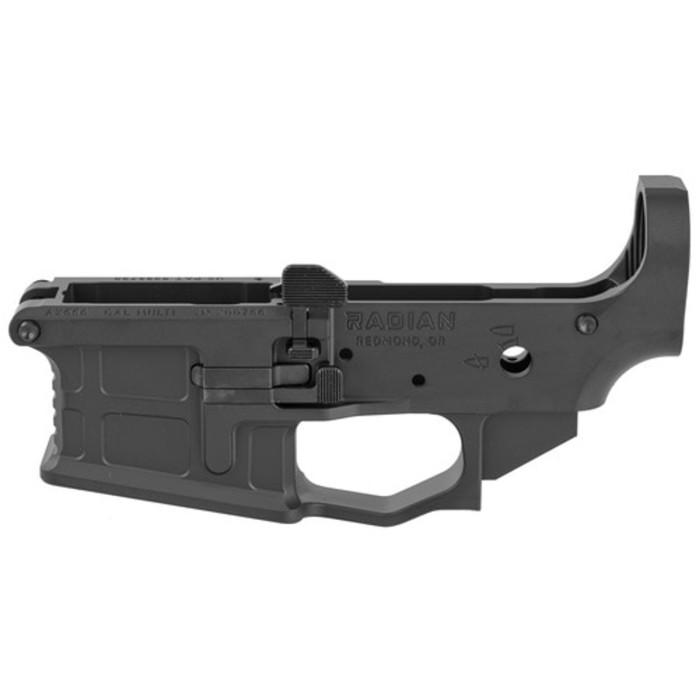 Radian Weapons AX556 Stripped Billet Lower, 223 Rem/5.56mm, Ambidextrous, Black