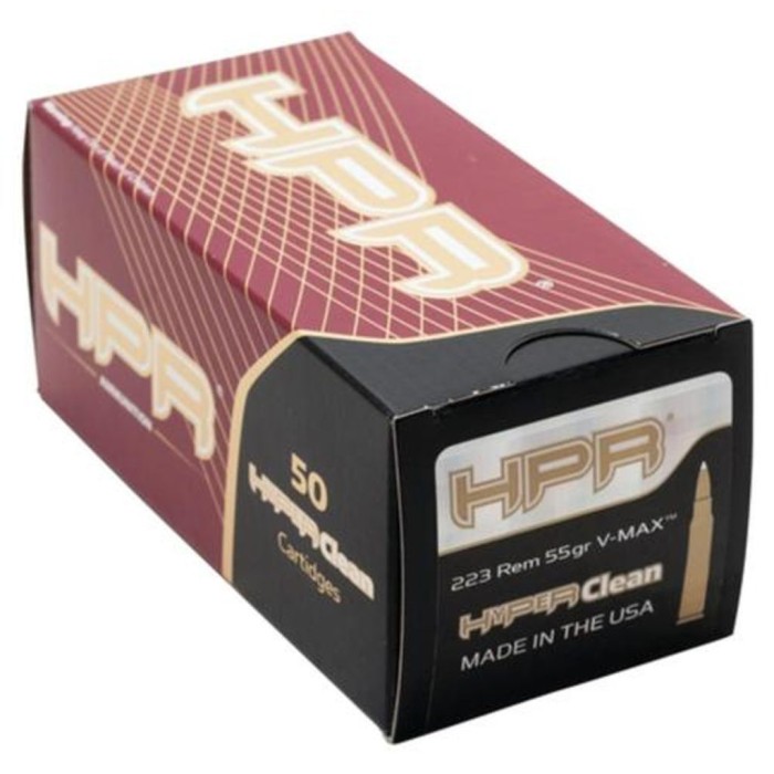 HPR 223REM 55GR VMAX HYPERCLEAN 50/10 - Brass Casing