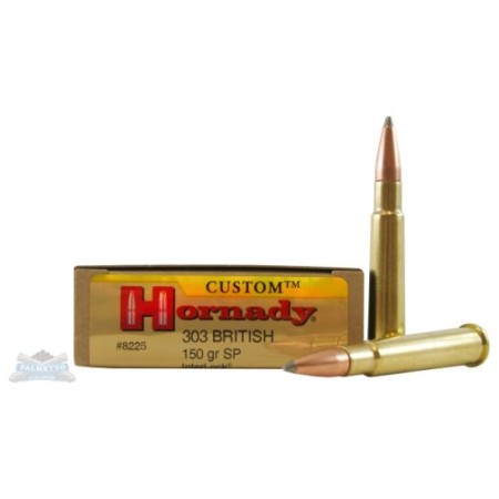 Hornady 303 British 150gr SP Custom Ammunition 20rds - 8225