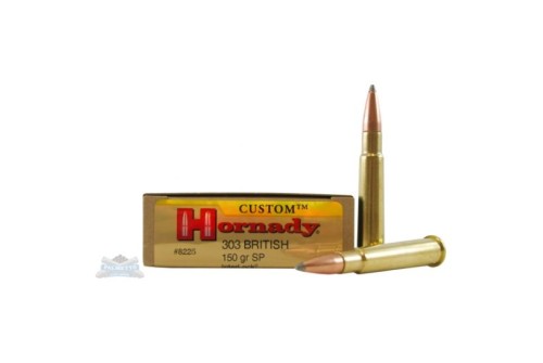 Hornady 303 British 150gr SP Custom Ammunition 20rds - 8225