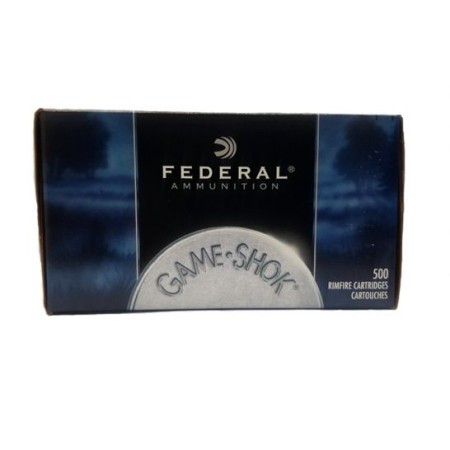 Federal 22 Long Rifle 38 Grain Copper Plated HP Game-Shok Ammunition 500rds - 712