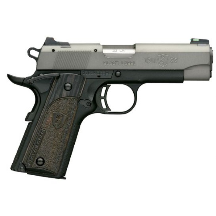 Browning 1911-22 Black Label .22Lr 4.25" FS W/Rail Gray/B.Matte 051848490