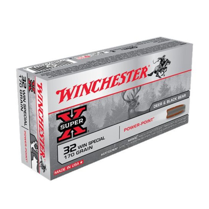 Winchester 32 Win. Special 170gr Power Point Ammunition, 20 Round Box - X32WS2