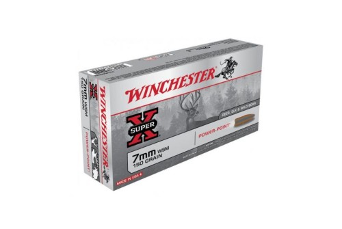 Winchester 7mm Winchester Short Magnum 150gr Power Point Ammunition 20rds - X7MMWSM