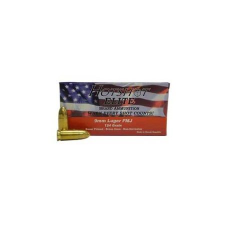 Century 9mm 124gr FMJ HotShot Ammunition, 50 Round Box u2012 AM1905