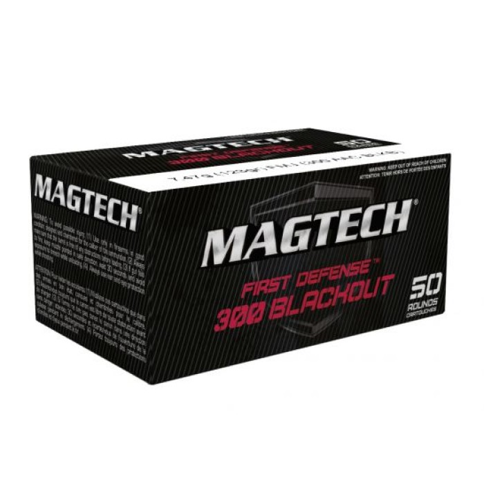 Magtech, .300 AAC Blackout, 123 Grain, FMJ, 50 Rounds