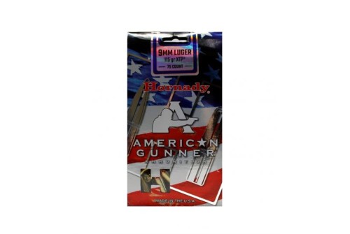 Hornady 9mm 115gr XTP American Gunner Bulk Ammunition, 75 Round Box - 90247