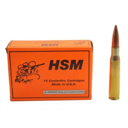 HSM Classic Rifle Ammunition 50 BMG FMJ 647 gr. 10 rd. HSM-50BMG-1-N