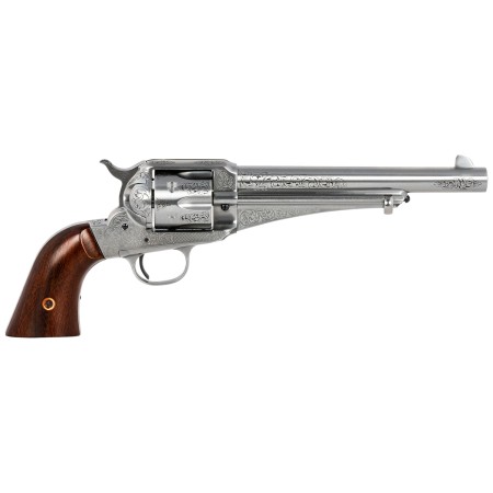 Taylors and Co 1875 Army Outlaw Stainless .45 Colt 7.5" Barrel 6-Rounds White Engraved