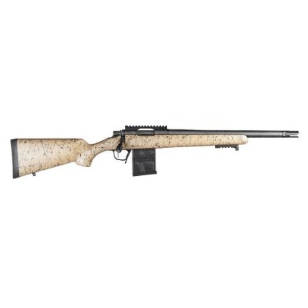 Christensen Arms Ridgeline Scout .450 Bushmaster Bolt Action Rifle - Versatile Tan and Black Finish for All-Terrain Performance - 801-06357-00