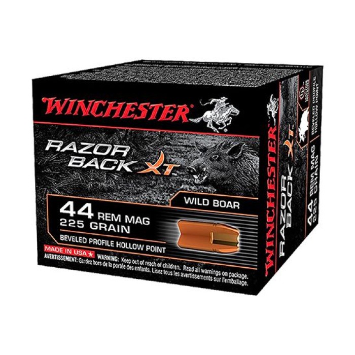 Winchester 44 Magnum 225gr RazorBackXT Ammunition 20rds - S44MWB