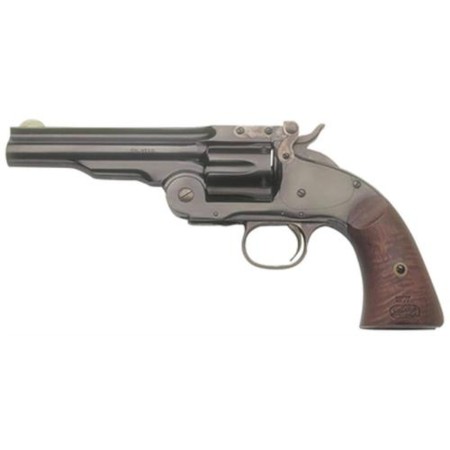 Cimarron Model No.3 Schofield .38 Special 5" Barrel 6 Rounds Walnut Grips Blued Finish Single Action Revolver