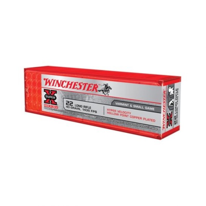 Winchester Hyper Speed .22LR 40gr Rimfire Ammunition,  100 Rounds - XHV22LR