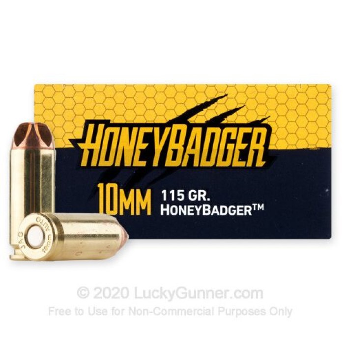 Black Hills Ammunition Honey Badger 10mm 115 GR 20 Round Box