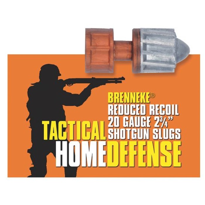 Brenneke SL202THD Tactical Home Defense 20 Gauge 2.75" 3/4 oz Slug Shot 5 Bx