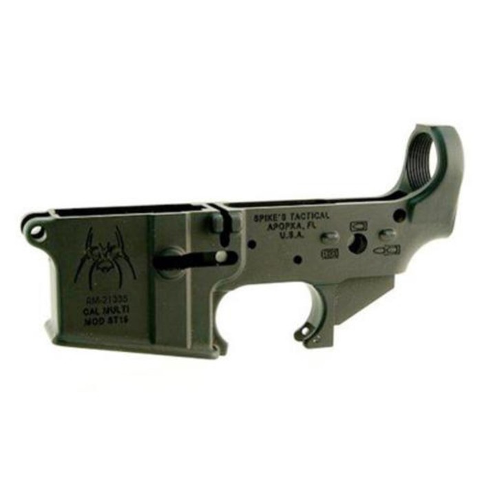 Spikes Lower Receiver Stripped ST-15 Spider, Bullet Marking