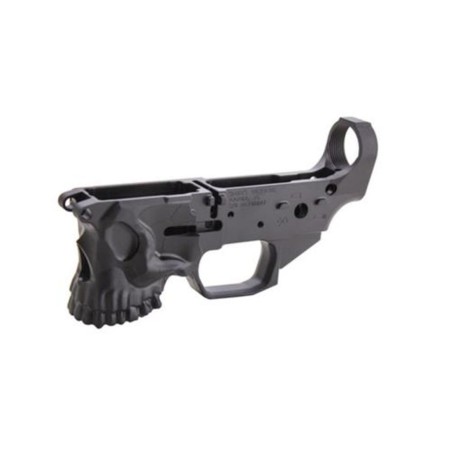 Spikes Stlb520 Stripped Lower Calico Jack Logo Ar-15 AR Platform Multi-Caliber Black Hardcoat Anodized