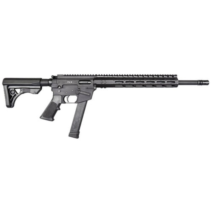 Freedom Ordnance FX9 9mm, 16" Barrel, Black, Plastic Grip, Uses Glock Style Magazines, 1 Mag, 31Rd