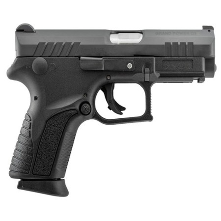 Grand Power Q1S Double 9mm, 3.35", Black Polymer Grip Black, 12rd