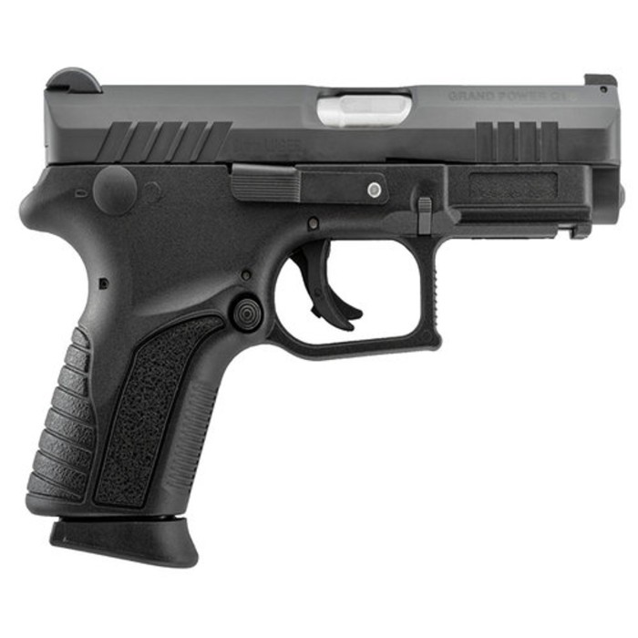 Grand Power Q1S Double 9mm, 3.35", Black Polymer Grip Black, 12rd