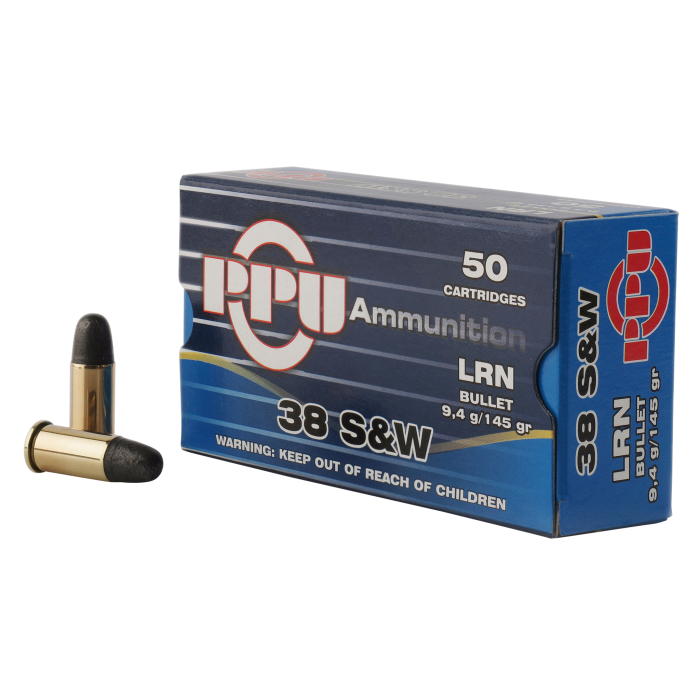 PPU Handgun .38 SPECIAL, 145gr, LRN - 50 Rounds [MPN: PPH38SW]