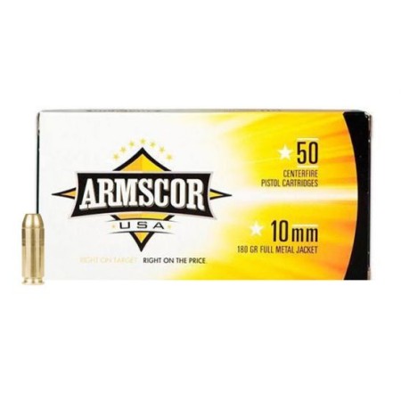 Armscor USA 10mm 180 gr FMJ 50 Rounds Ammunition - FAC10-2N