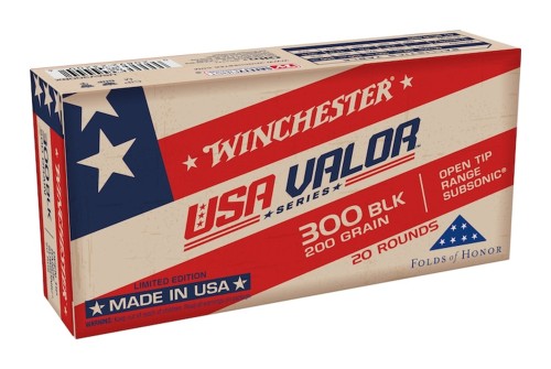 Winchester 300 Blackout 200 Grain Open Tip - Range Brass Rifle Ammo, 20 Rounds, USAV300BX