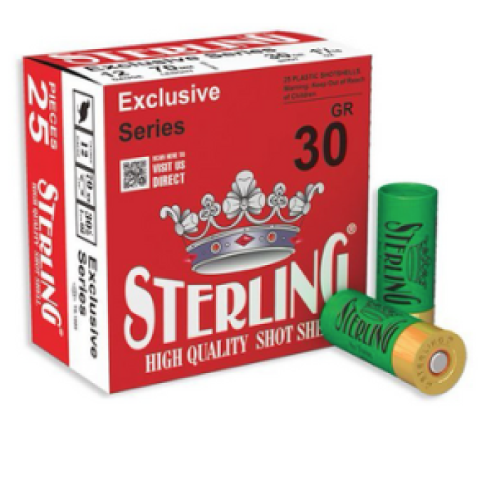 Sterling Exclusive Series 12 GA, 2-3/4in. 1-1/16oz. #8 Shot - 25 rounds