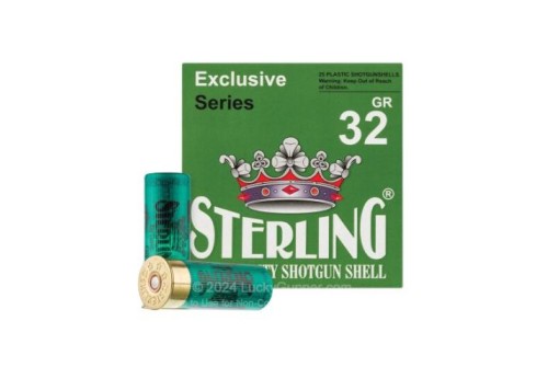 Sterling Exclusive 12 Gauge 2-3/4" #8 Bird 1-1/8 oz 25rds Shotshell - Consistent Birdshot Performance - 8698779950842