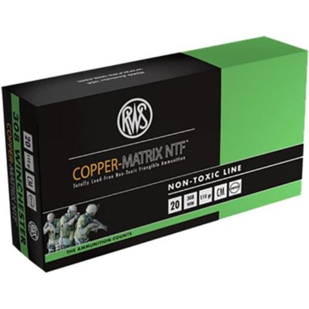 RWS Copper-Matrix 308 Winchester Ammo 110 Grain NTF