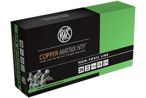 RWS Copper-Matrix 308 Winchester Ammo 110 Grain NTF