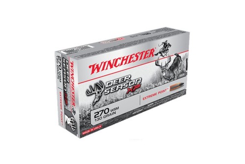 Winchester 270 WSM 130gr Extreme Point Deer Season Ammunition, 20 Round Box - X270SDS