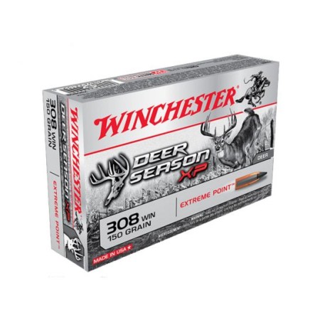 Winchester 308 150gr Deer Season XP Ammunition, 20 Round Box - X308DS