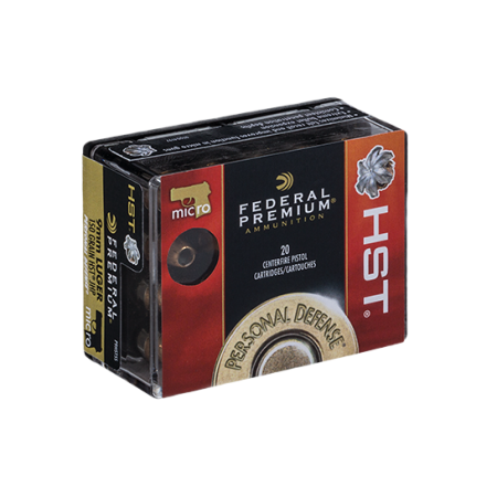 Federal 9mm 150gr HST Micro Ammunition 20rds - P9HST5S