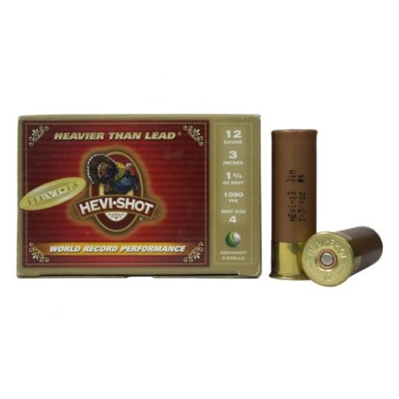 Hevi-Shot 12ga 3" 1-3/4 oz. #4 Hevi-13 Shotshell Ammunition, 5 Round Box - 43234