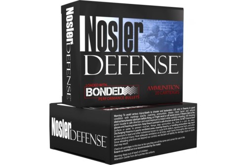 Nosler Defense 9mm Luger +P 124 grain BJHP 20 Rounds Ammunition - 38432