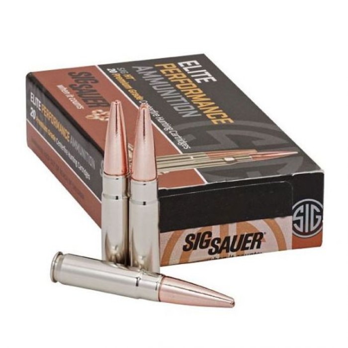 Sig Sauer 223 Remington 77gr Elite Match Grade OTM Ammunition, 20 Round Box u2012 E223M1-20