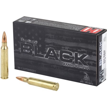 Hornady Black 223 Rem 62 Grain Full Metal Jacket 20 Round Box - Dirty Bird Industries