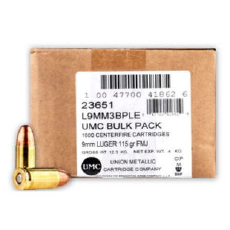 UMC 9mm Luger FMJ Bulk UPC: 047700418629