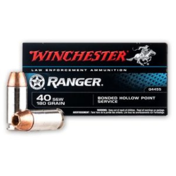 WINCHESTER RANGER 40S&W 180GR JHP 50BX