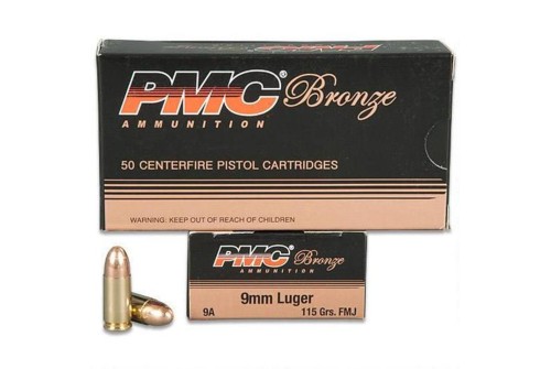 9mm - 115 Grain FMJ - PMC - 1000 Rounds